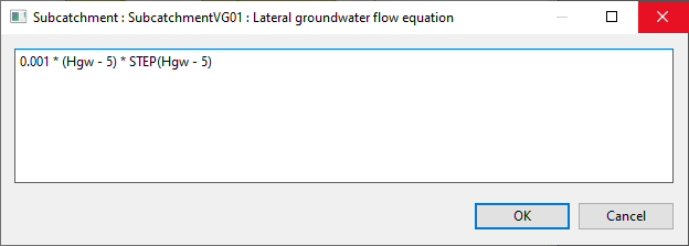 Lateral Groundwater Flow Equation Editor Example
